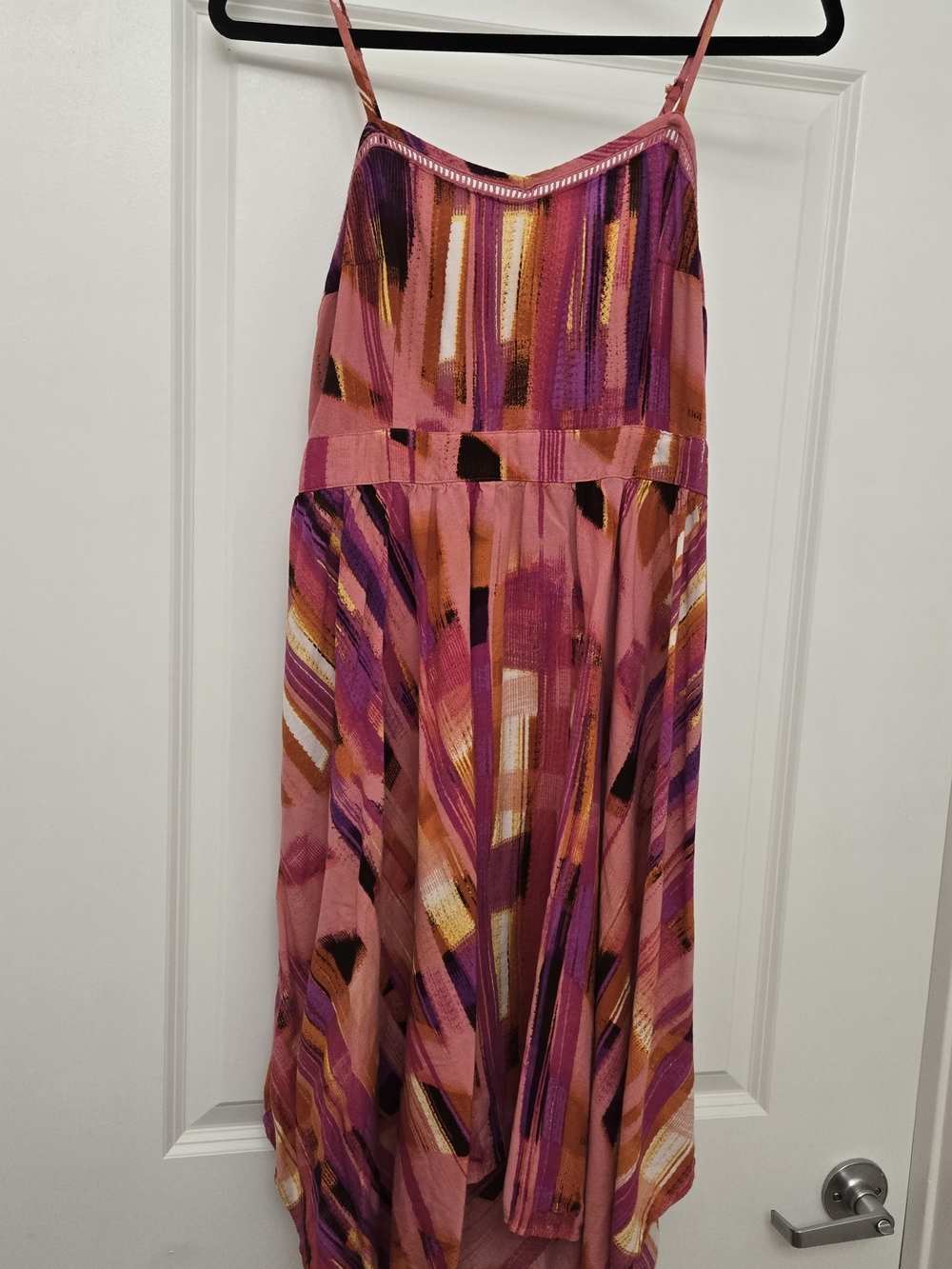 Xhilaration Pink Multicolor Handkerchief Dress